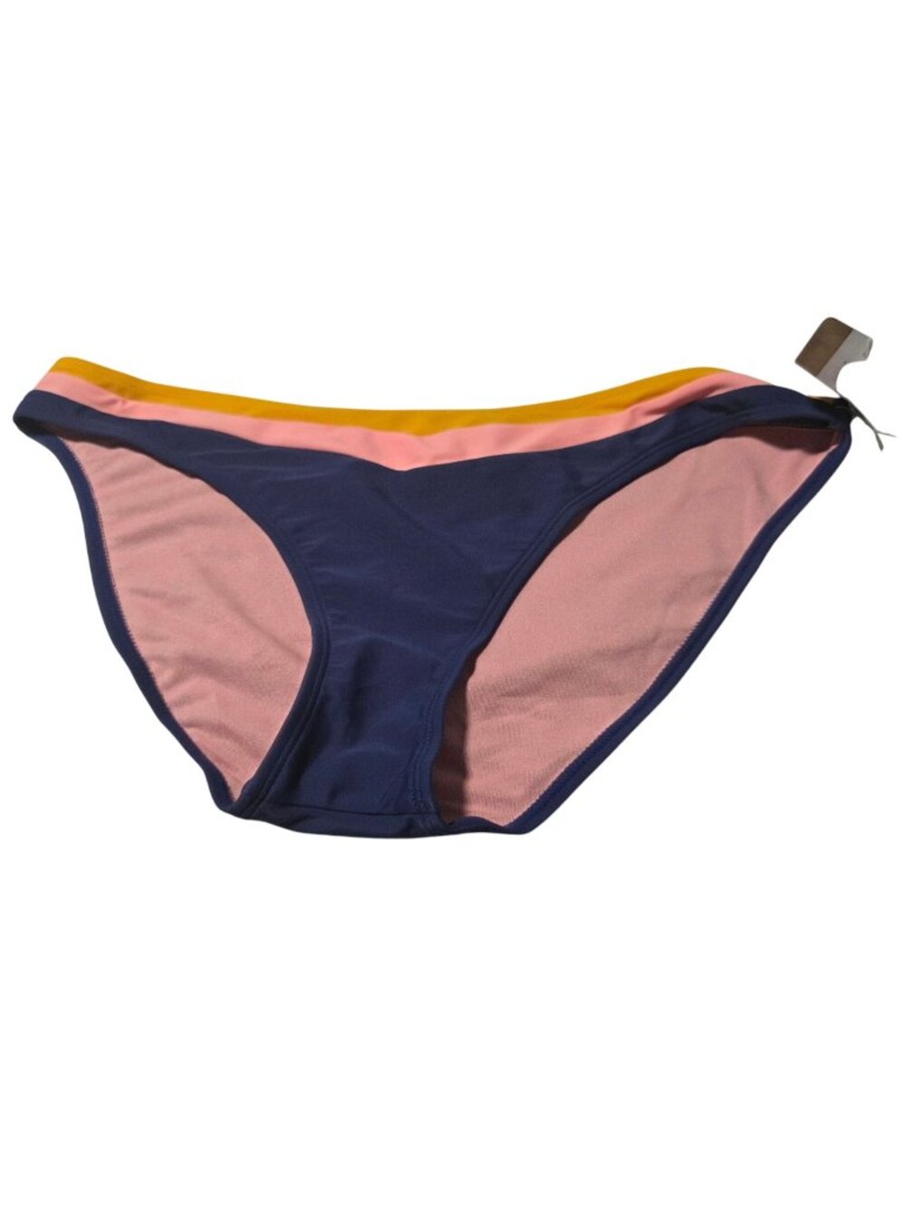 True Craft Bikini Bottom Size XL Navy Pink Yellow Swimwear Swimsuit Beach Pool